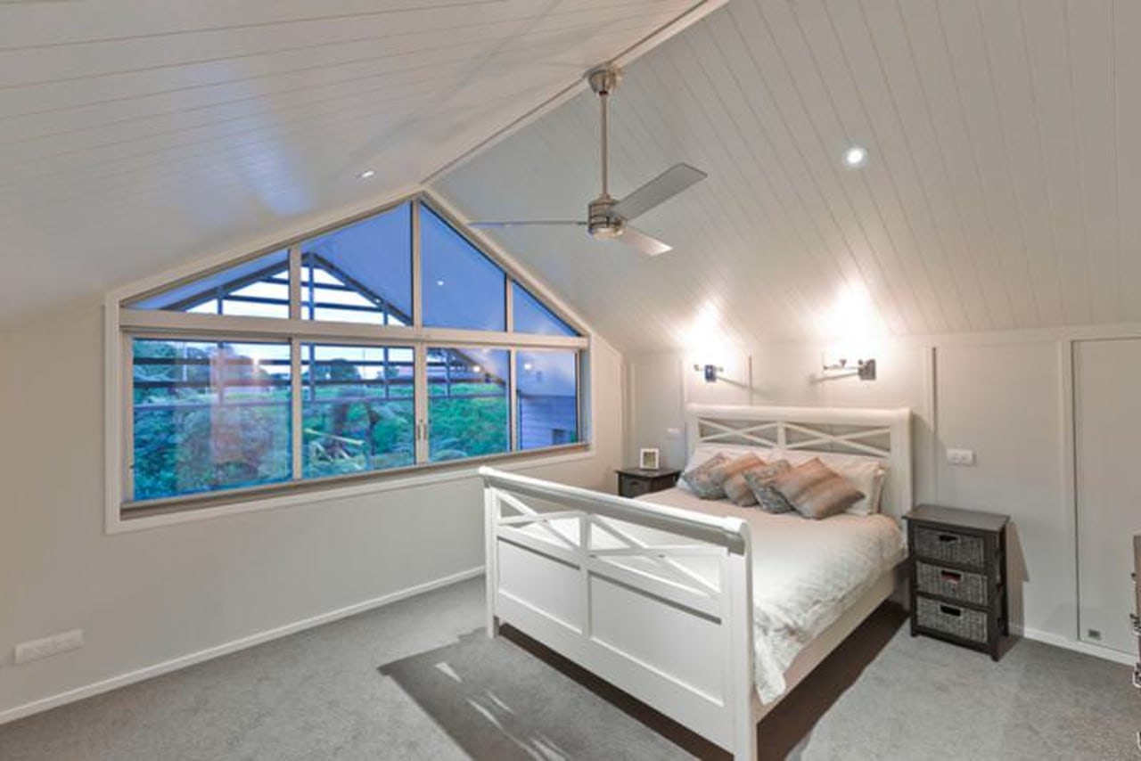 Interior bedroom, ceiling, daylighting, estate, home, interior design, property, real estate, room, window, gray