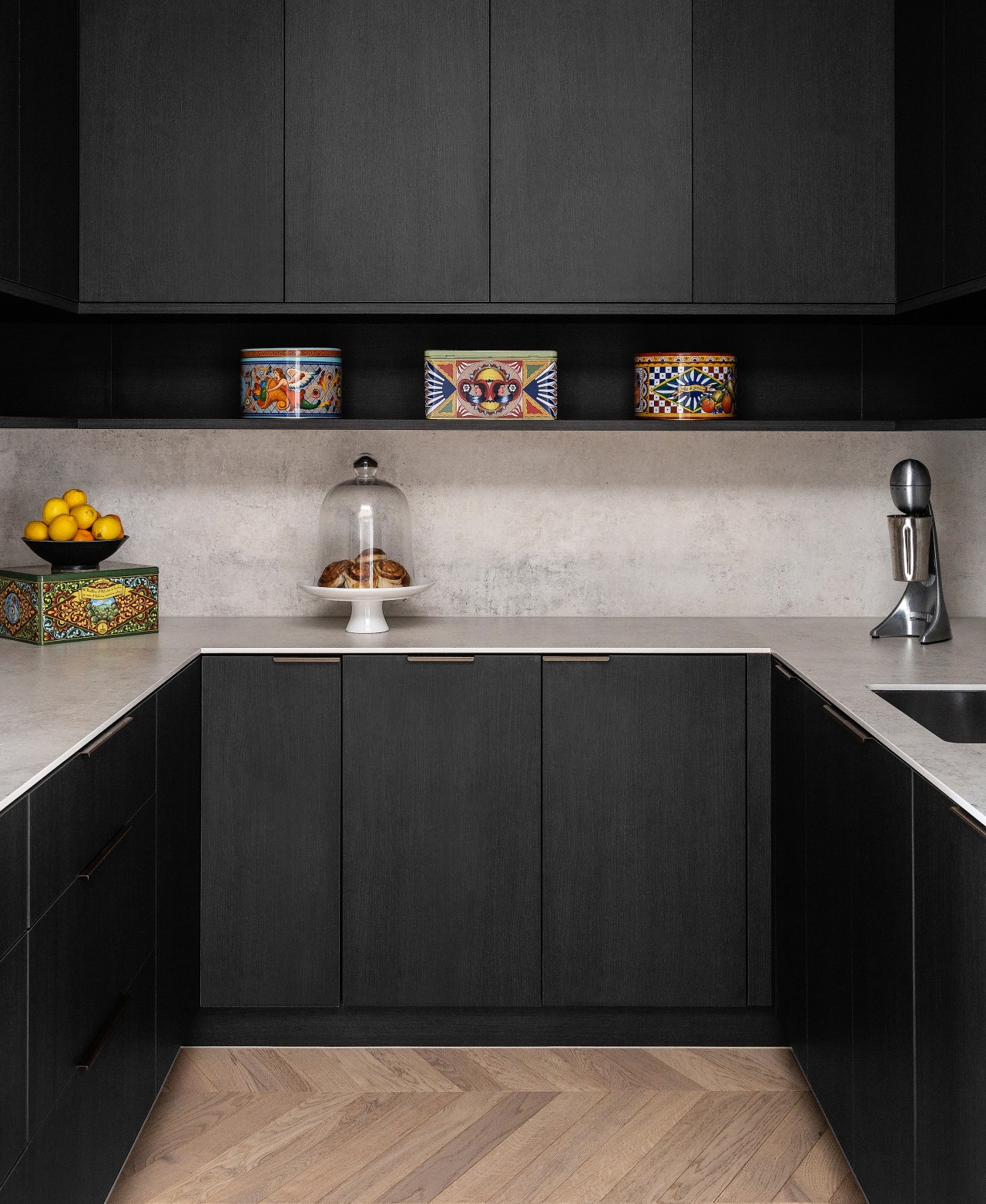 The butler’s pantry is designed for prepping and 