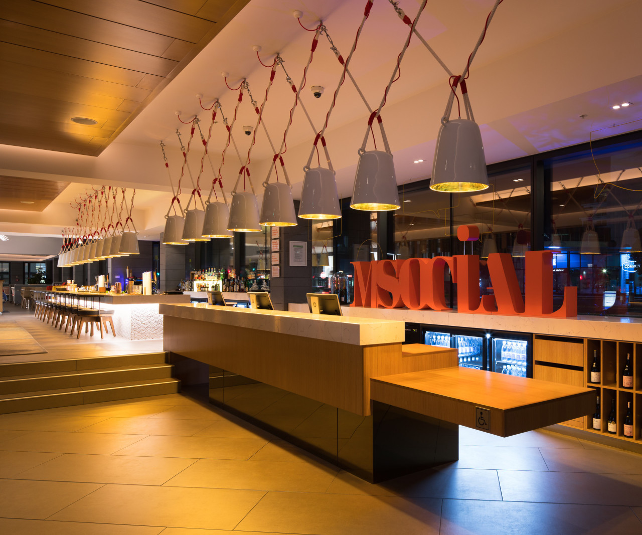 Guests now multi-use a hotel’s F&B areas. They cafeteria, interior design, restaurant, multi-use hotel