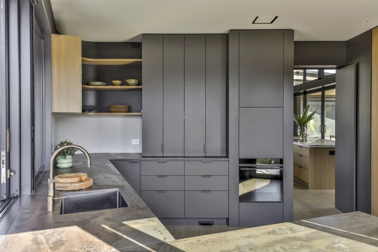 The scullery kitchen is as well appointed as 
