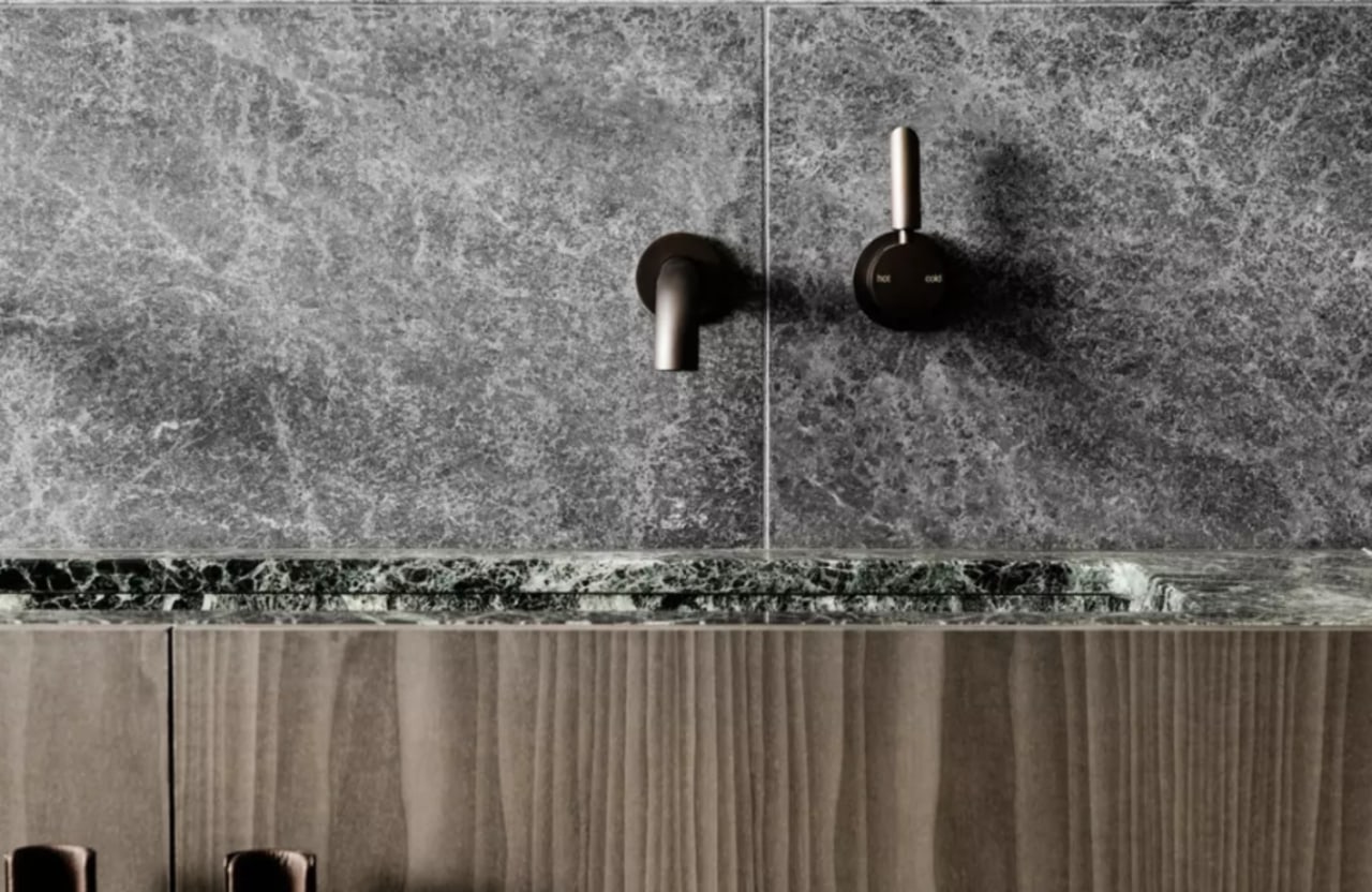 Natural stone is an excellent way of giving black and white, flooring, monochrome, tile, wall, gray