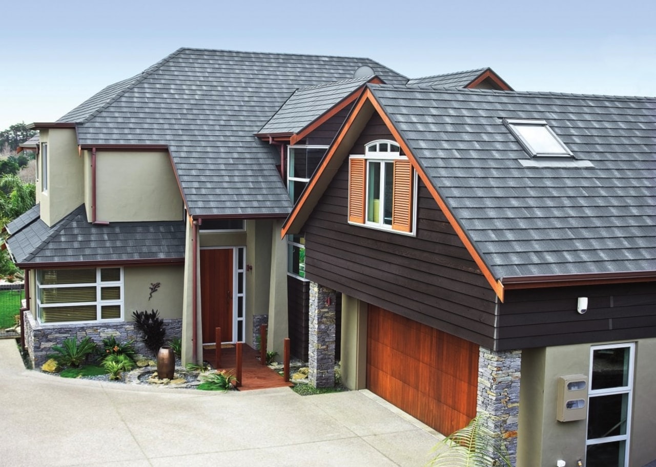 CF SLate - daylighting | elevation | facade daylighting, elevation, facade, home, house, property, real estate, residential area, roof, siding, window, white, gray