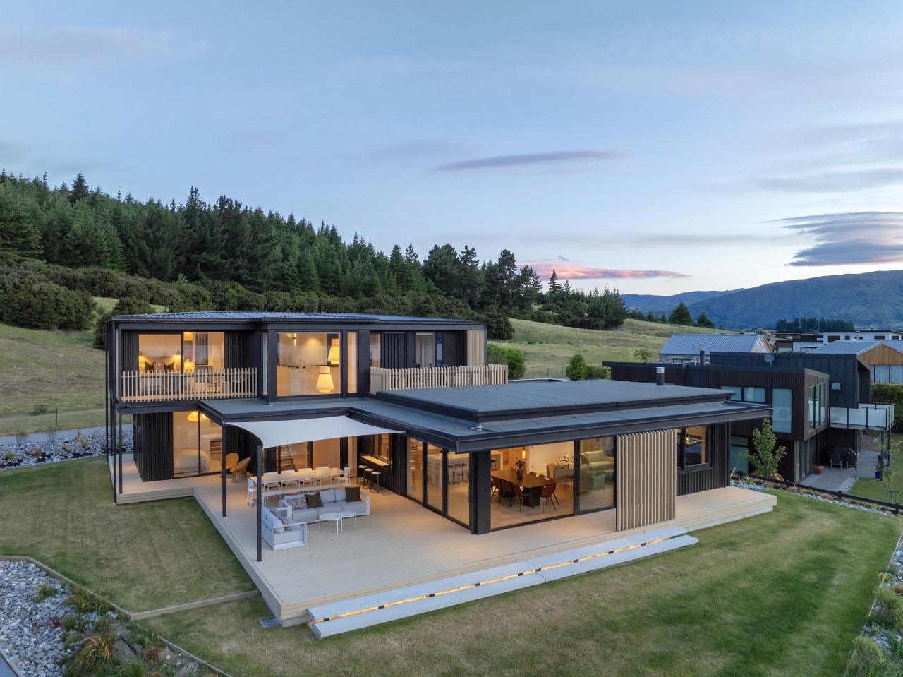 West elevation. - 'Hygge' in the highlands - 