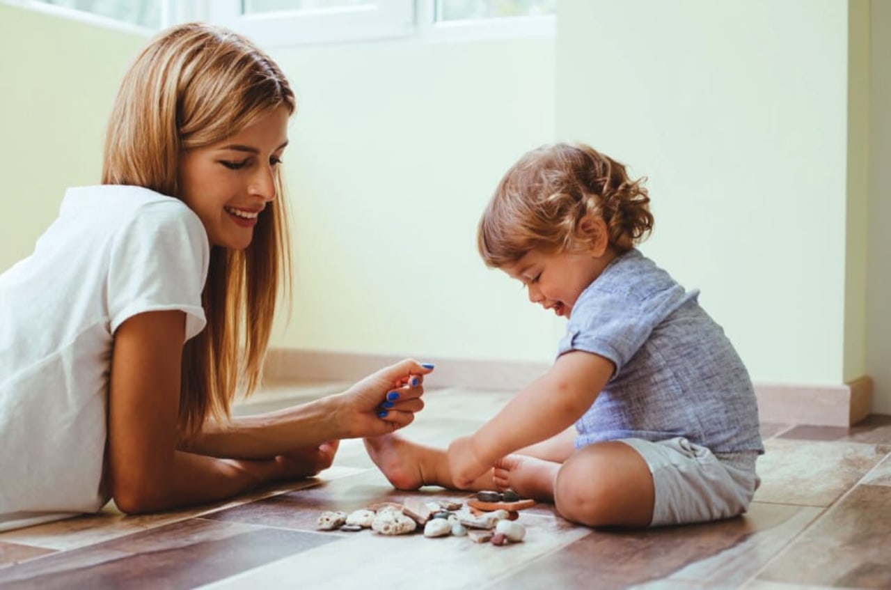 Underfloor heating is an efficient way to child, girl, human behavior, white