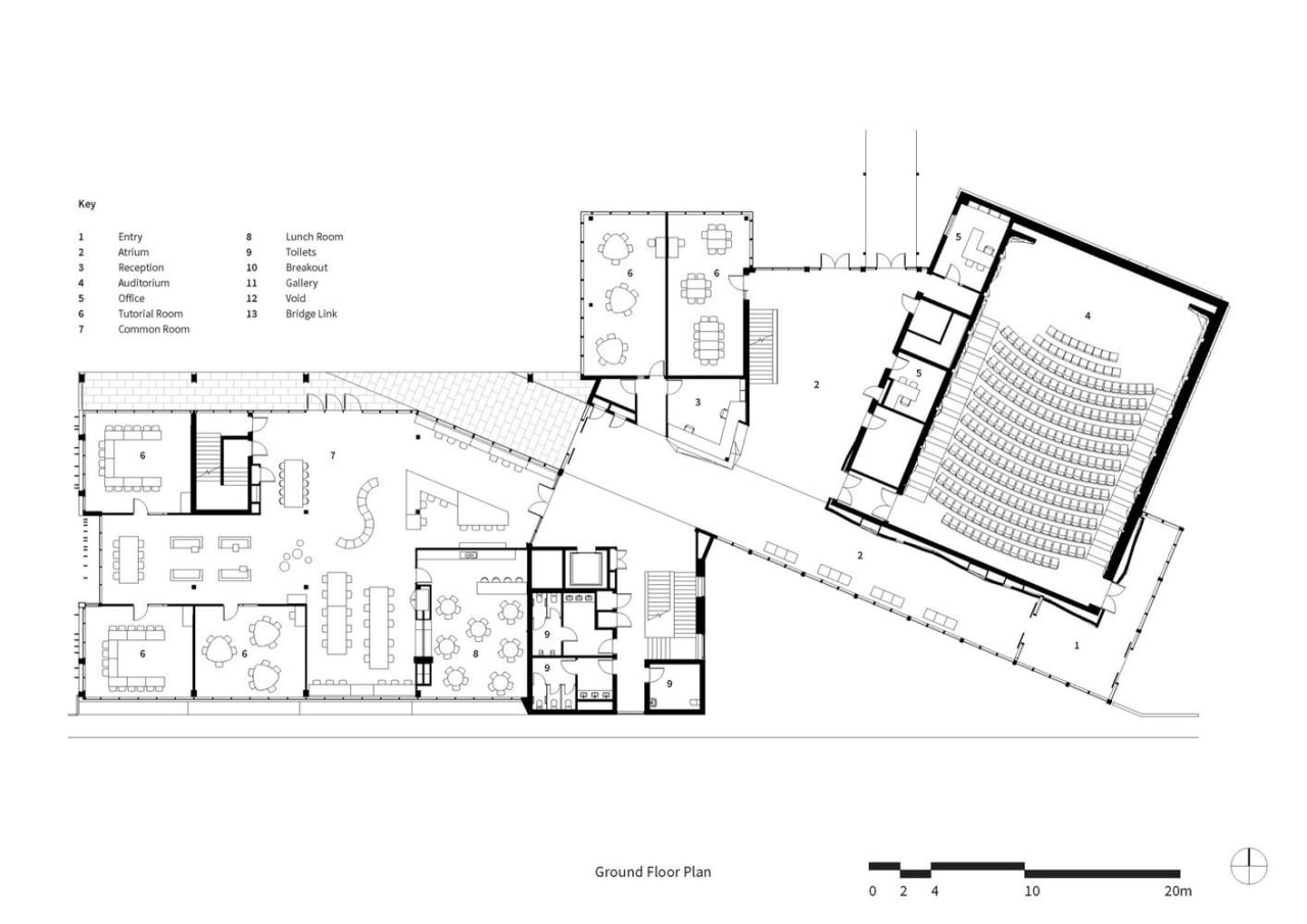 Architect: McIldowie PartnersPhotography by Peter Clarke architecture, area, black and white, design, diagram, drawing, elevation, floor plan, font, line, plan, product, product design, schematic, structure, text, white