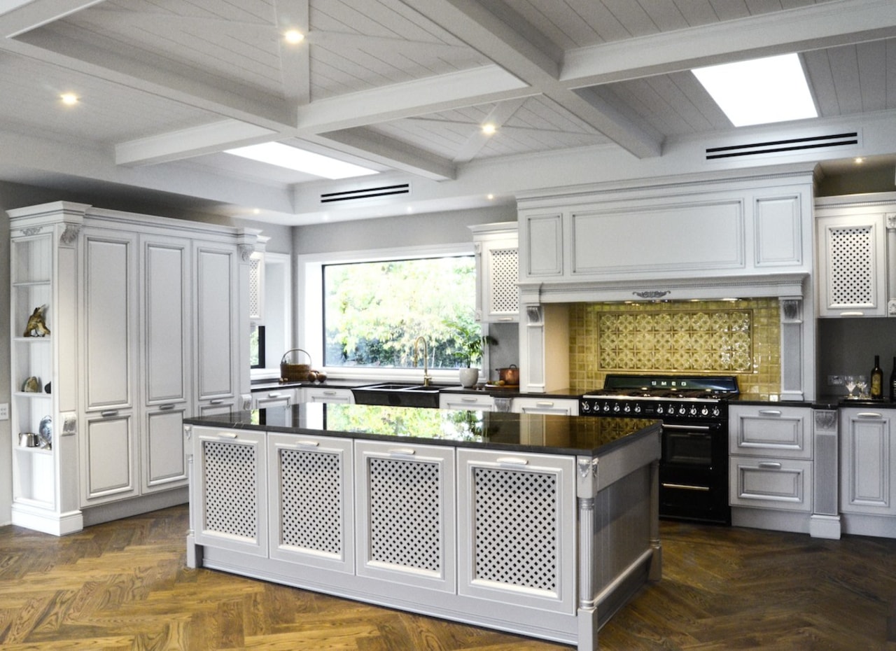 TIDA New Zealand Kitchens – proudly brought to cabinetry, countertop, cuisine classique, floor, flooring, interior design, kitchen, gray