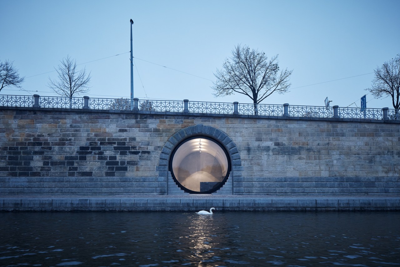 Instead of creating classic interiors, the vaults are 