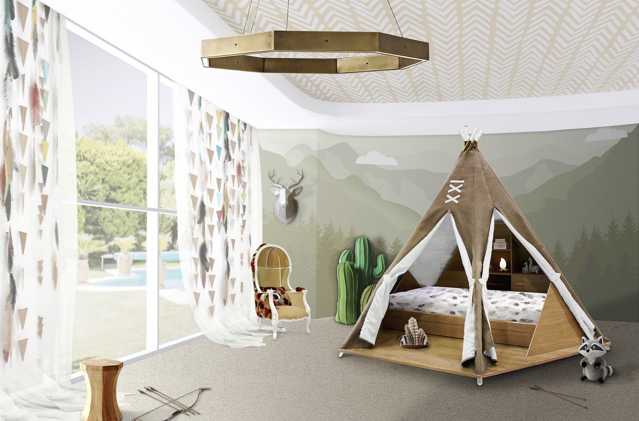 The teepee tent/bed is available from Circa Magical 