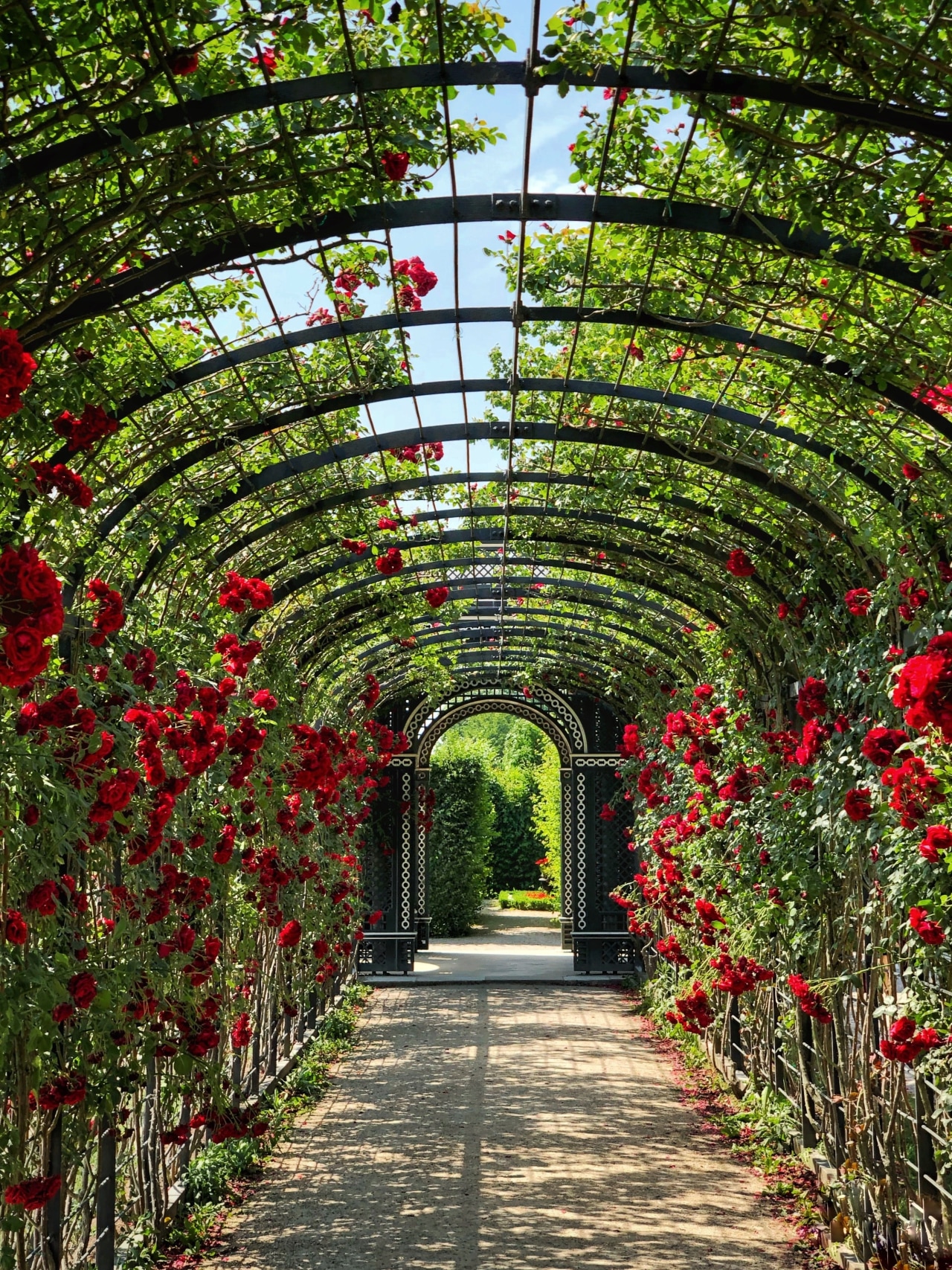 Underneath the arches – there is a shade