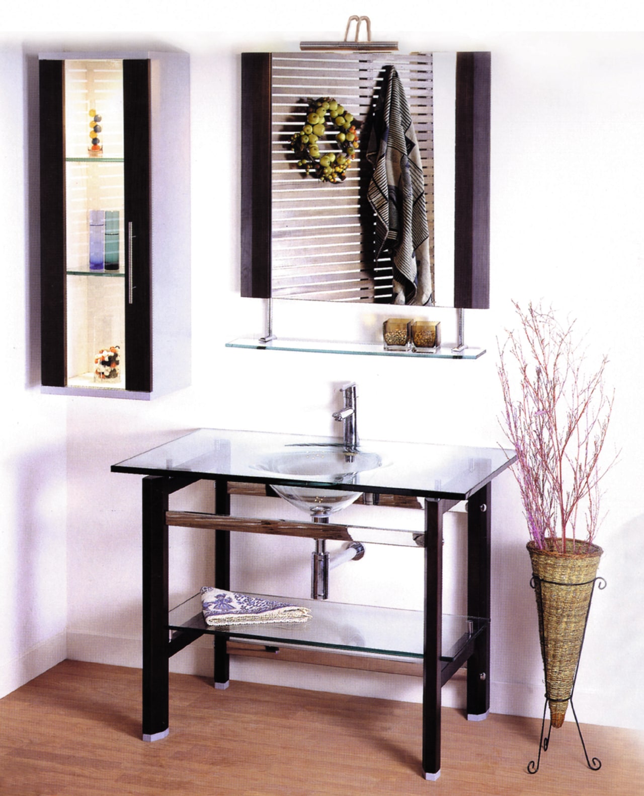 The view of a basin and vanity unit furniture, interior design, product design, shelf, shelving, table, white