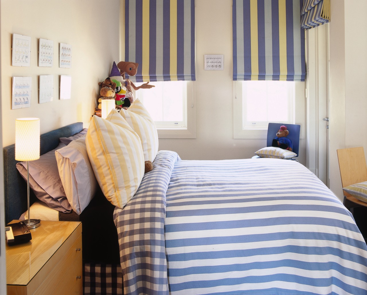 View of this bedroom bed, bed frame, bed sheet, bedding, bedroom, curtain, duvet cover, furniture, home, interior design, linens, real estate, room, textile, window, window treatment, gray