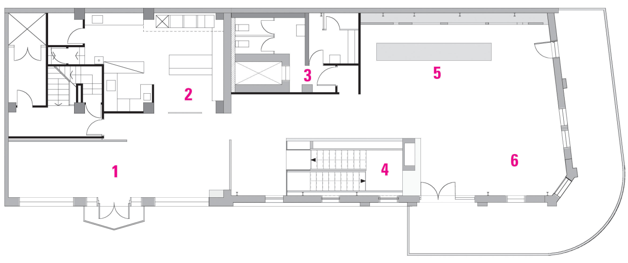 Floor plan of restaurant. architecture, area, design, diagram, drawing, floor plan, line, plan, product design, structure, white