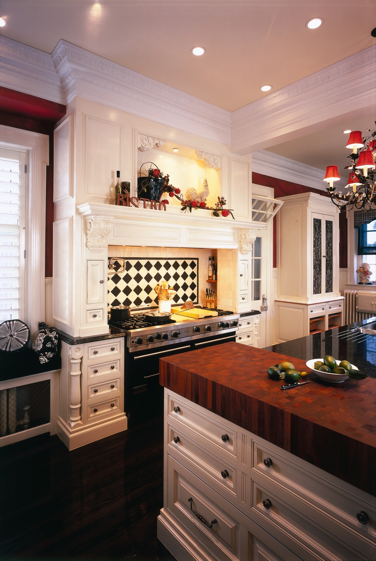 view of the customized kitchen mantle by Clive cabinetry, ceiling, countertop, cuisine classique, flooring, home, interior design, kitchen, room, gray, black