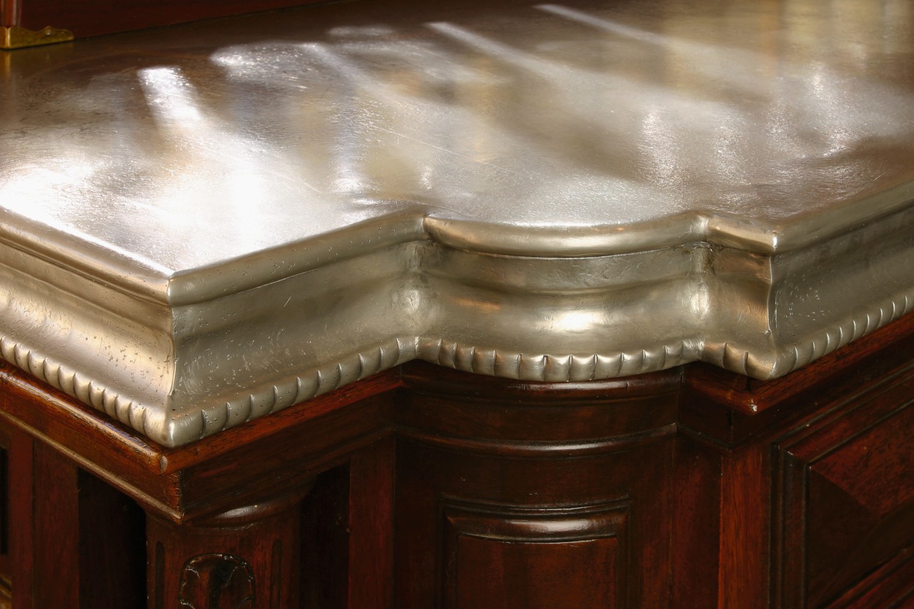 view of the pewta kitchen benchtops furniture, material, wood, wood stain, brown, red