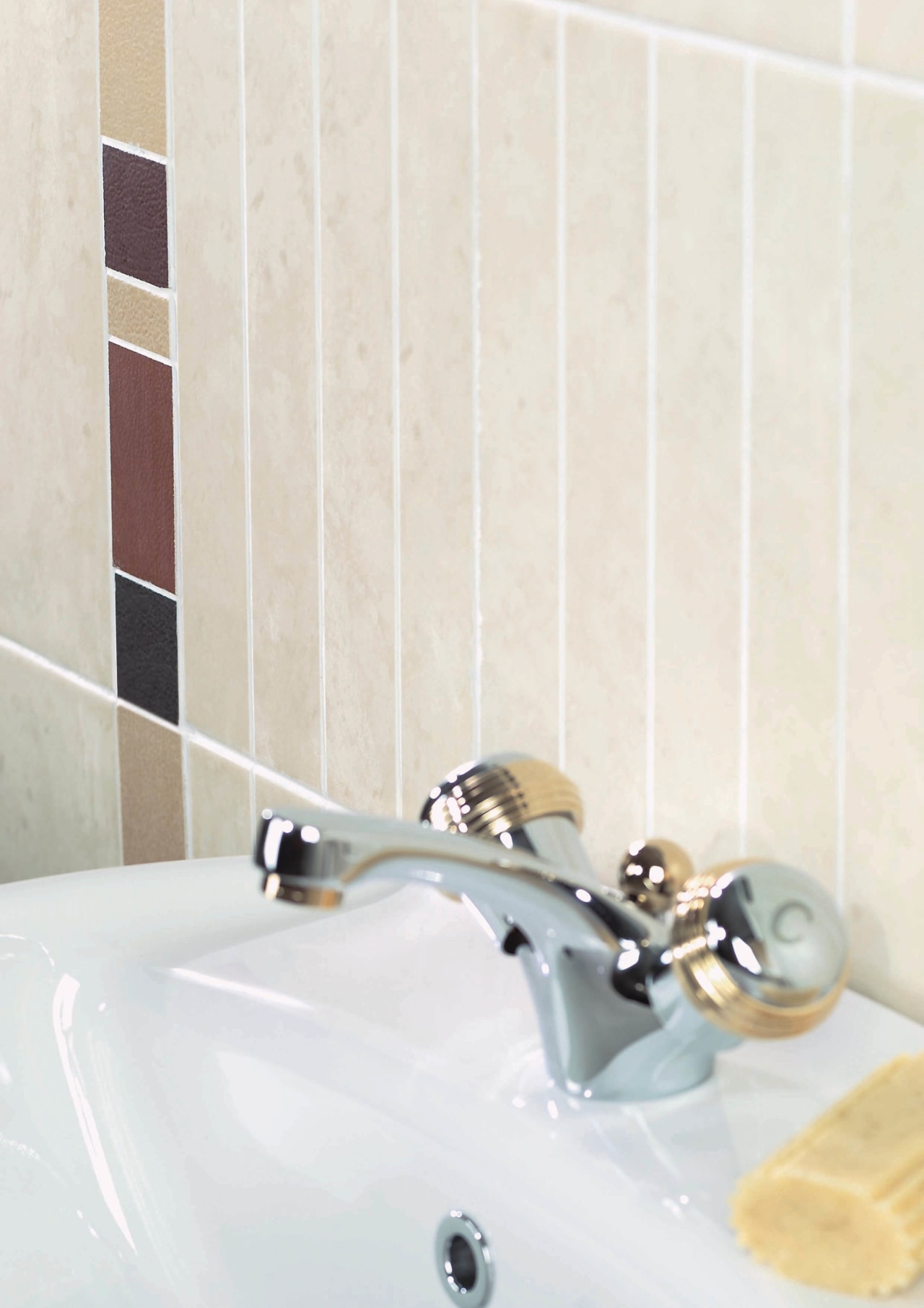 view of the Dolomite tiles arranged  in bathroom, floor, flooring, plumbing fixture, product design, tap, tile, wall, white
