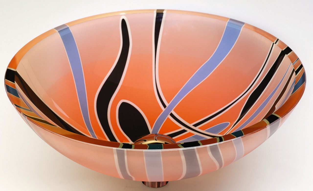 view of the colourful basin - view of bowl, ceramic, orange, product design, tableware, white, orange