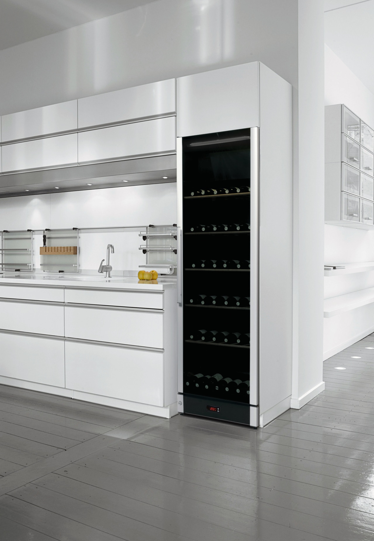 view of the transtherm wine cabinets located in furniture, home appliance, product, product design, refrigerator, white, gray