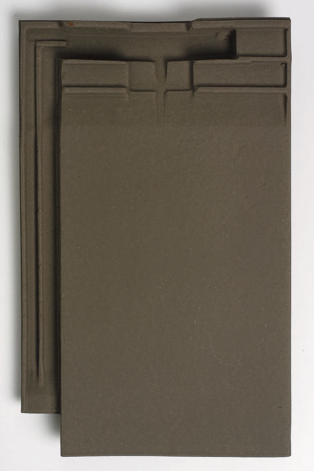 A close up view of a single light product design, gray