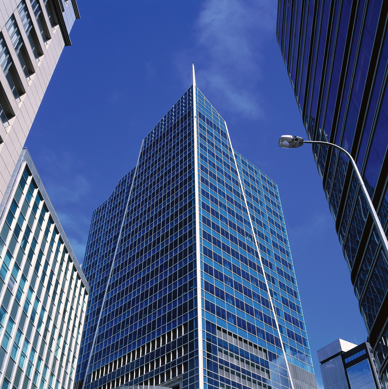 view of the Lumley tower looking up, developed architecture, building, city, cityscape, commercial building, condominium, corporate headquarters, daytime, downtown, facade, headquarters, landmark, line, metropolis, metropolitan area, mixed use, reflection, sky, skyline, skyscraper, tower, tower block, urban area, blue