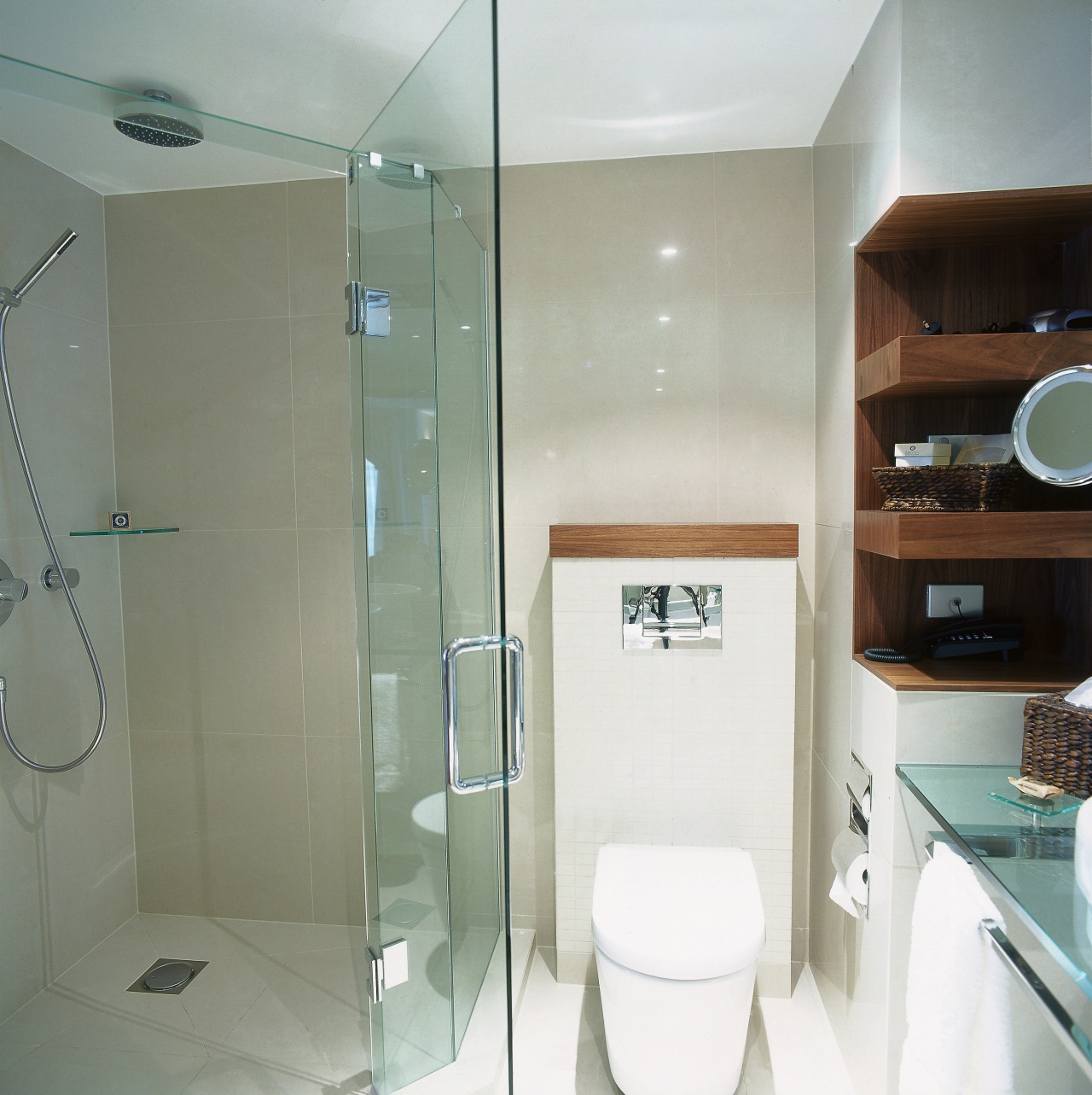 A view of the bathrooms designed by Atlantis. bathroom, bathroom accessory, glass, interior design, plumbing fixture, product design, property, room, toilet seat, gray