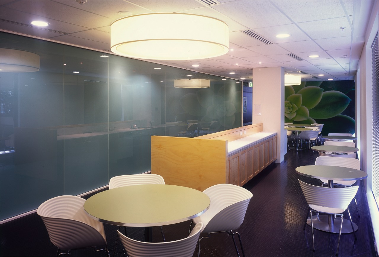 view of this informal office meeting area where architecture, ceiling, interior design, office, gray