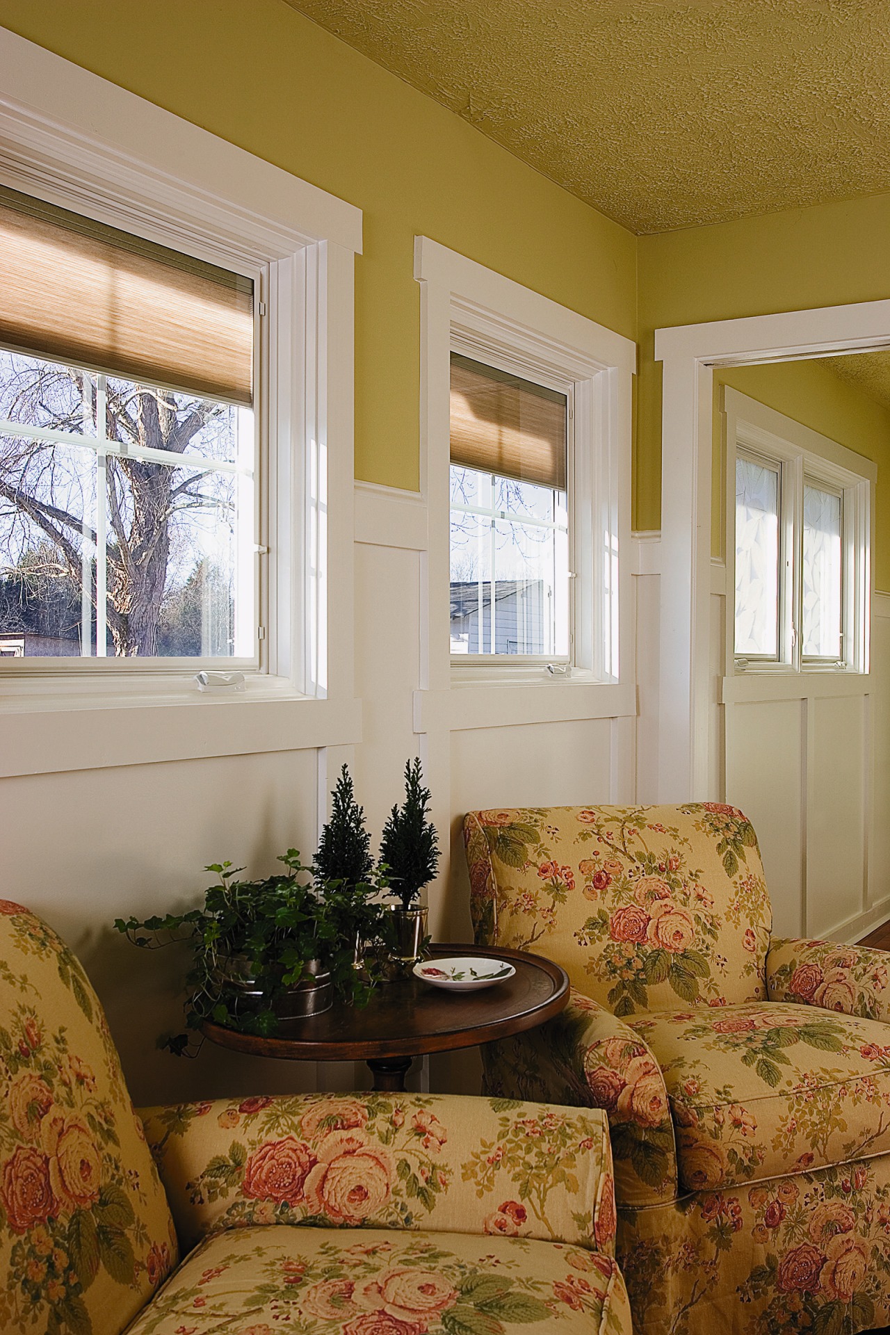 Shades and grilles snap in and out architecture, ceiling, estate, home, house, interior design, living room, real estate, room, wall, window, window covering, window treatment, wood, brown, gray