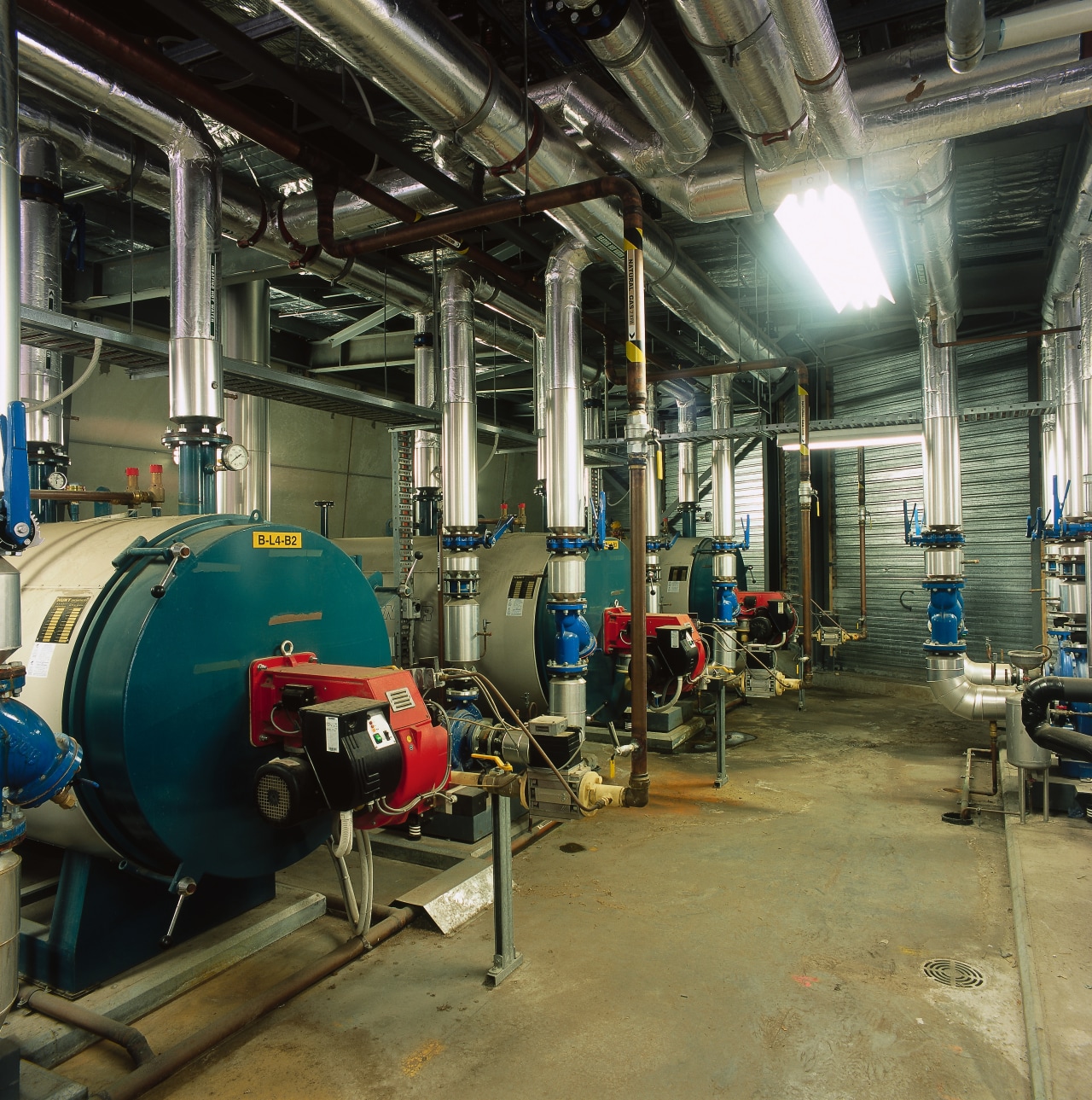 Machinery room for mechanical services at the MCG. engineering, factory, industry, machine, manufacturing, brown, black