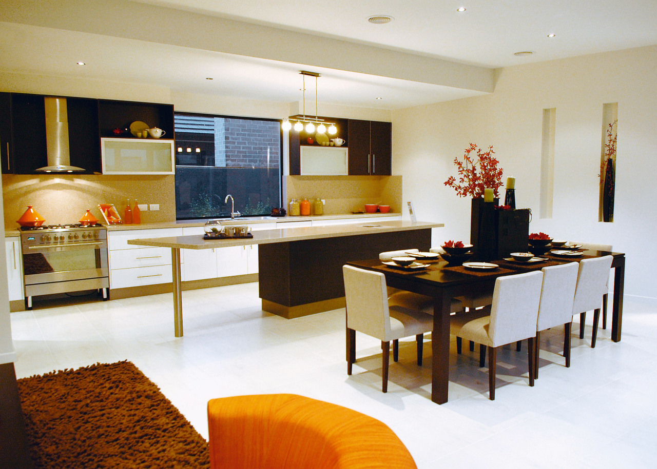 A view of a NSD home. dining room, interior design, kitchen, living room, real estate, room, table, white