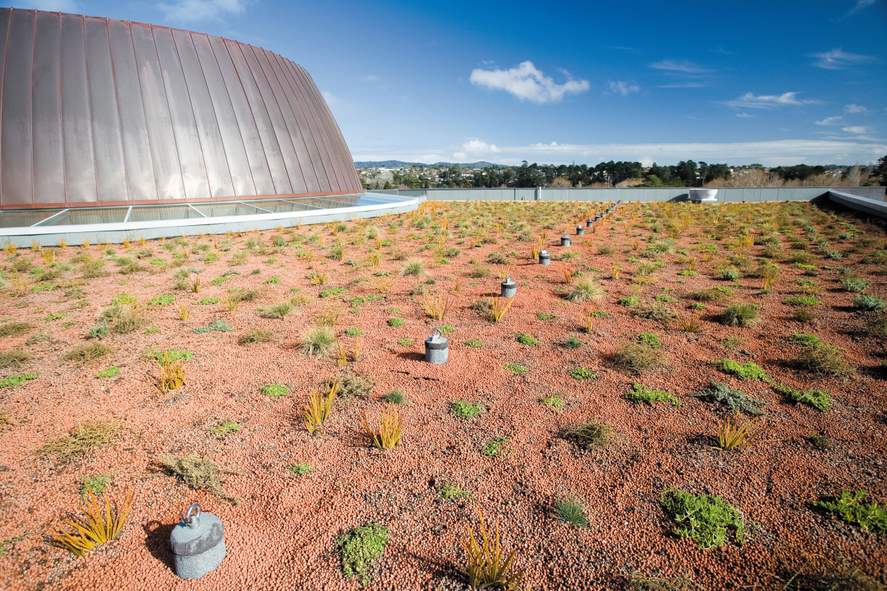 An exterior view of the lighting and ventilation. field, grass, landscape, sky, soil