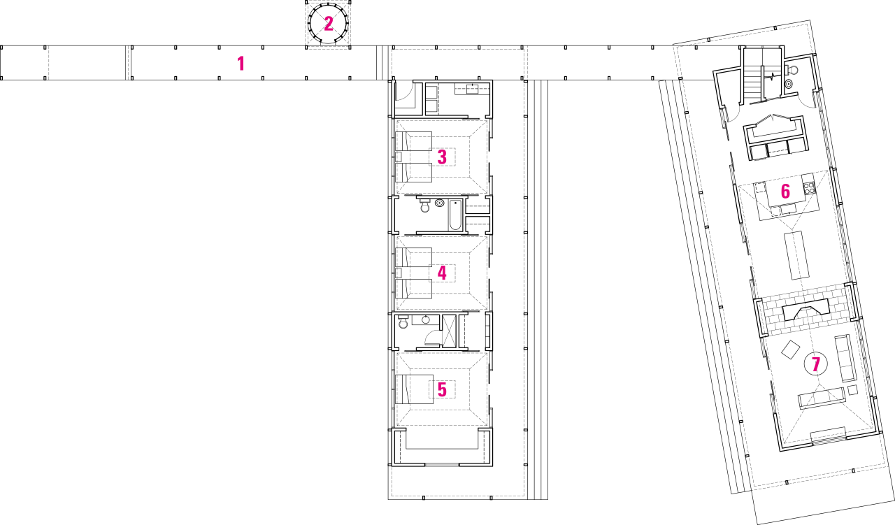 Floor/stie  plan of this vaction home angle, architecture, area, design, diagram, drawing, floor plan, line, plan, product, product design, structure, text, white