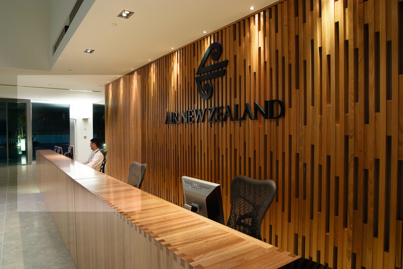 A view of some signage Lexicon Systems. ceiling, flooring, furniture, interior design, lobby, wood, brown