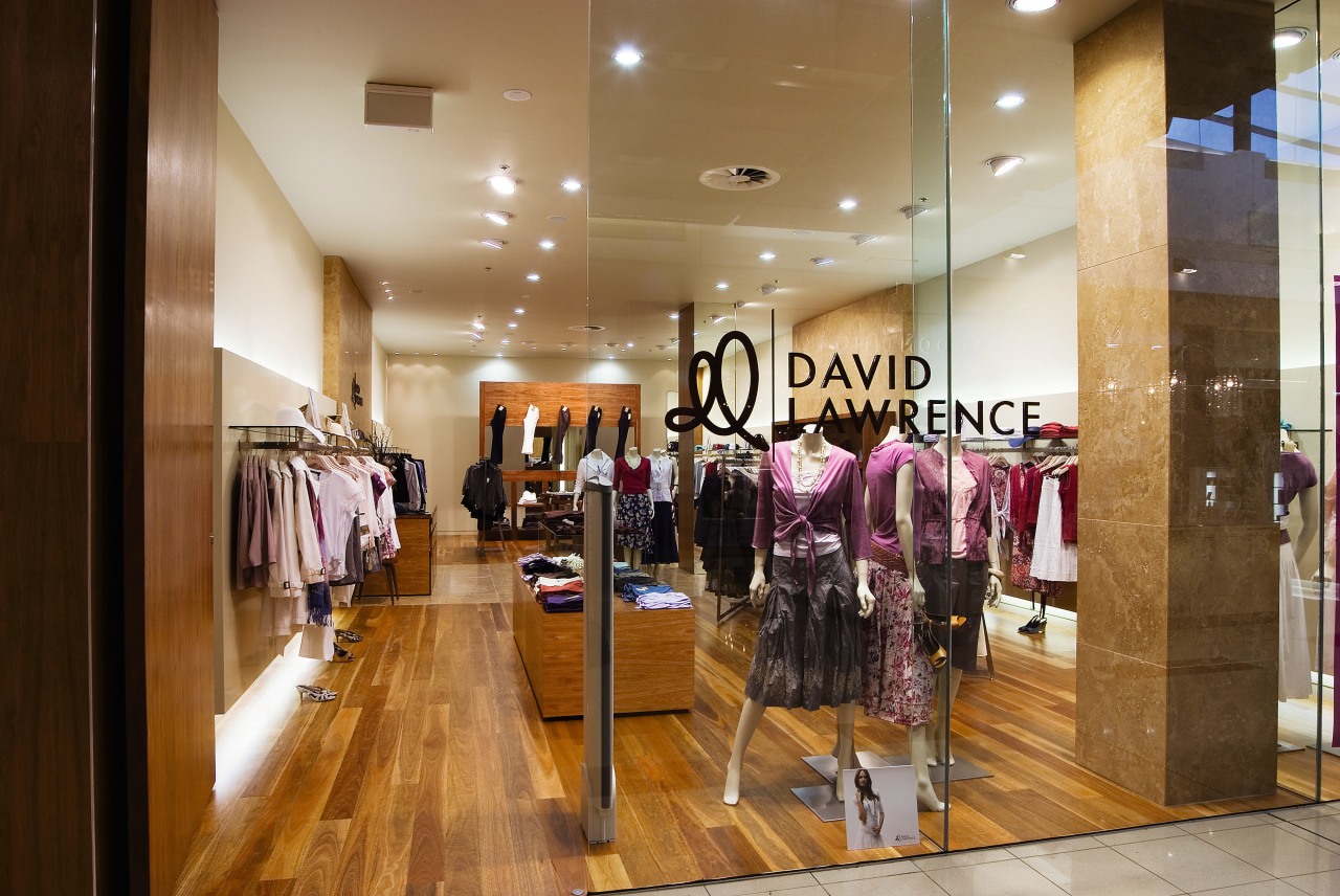 A view of a store fitout by Hayward boutique, fashion, flooring, interior design, retail, brown