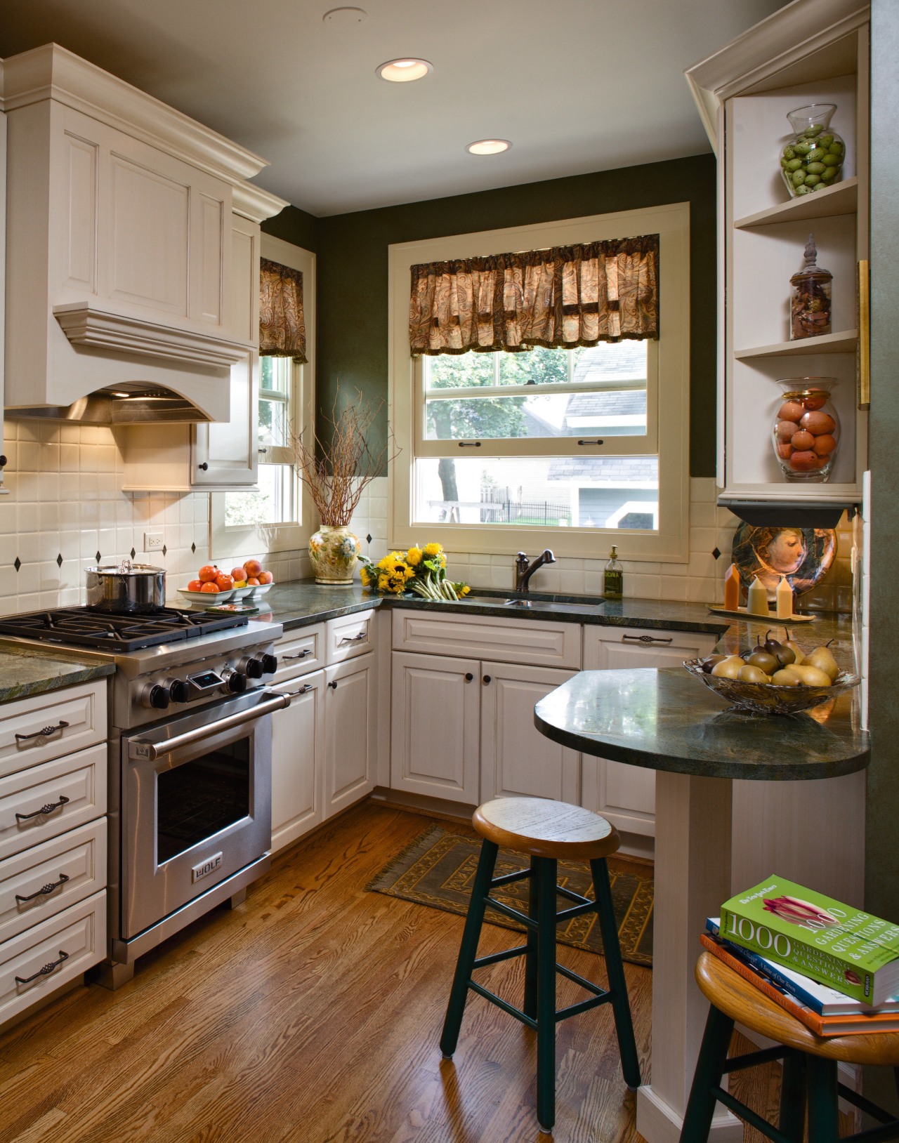 A view of this new Kitchen Designed by cabinetry, countertop, cuisine classique, home, interior design, kitchen, room, brown, gray