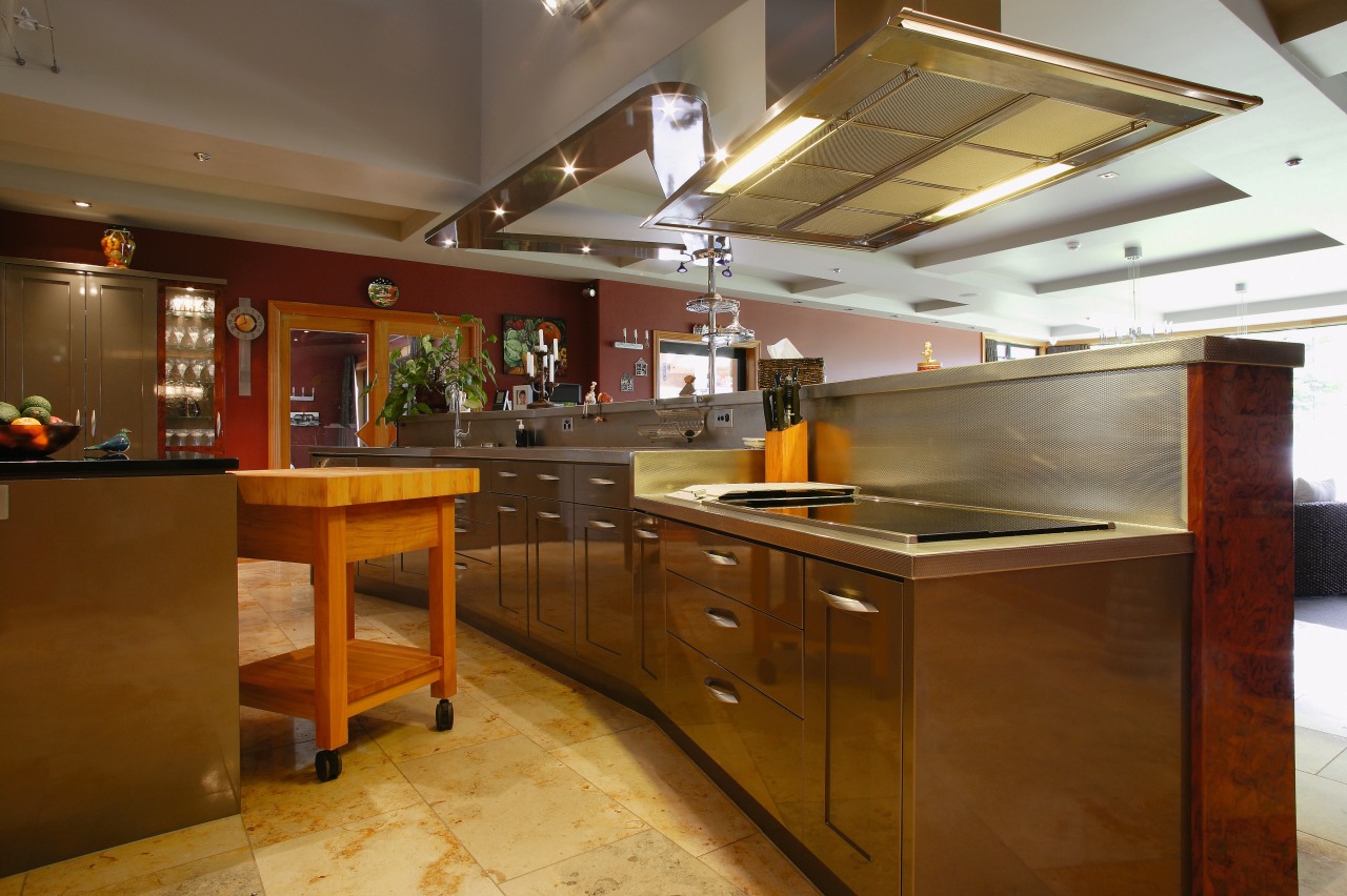 A view of a kitchen by Fyfe Kitchens. countertop, cuisine classique, interior design, kitchen, brown