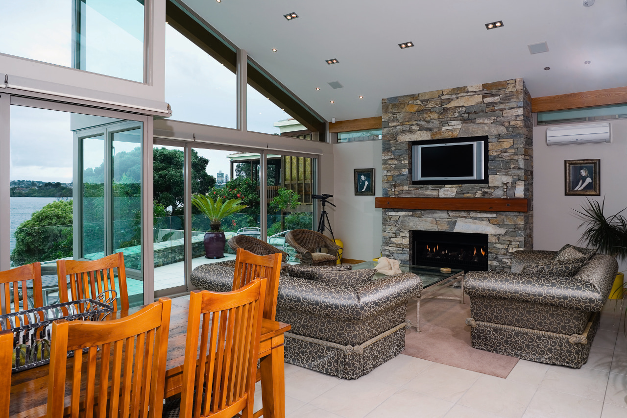 A view of a home managed by Santa estate, home, interior design, living room, property, real estate, gray