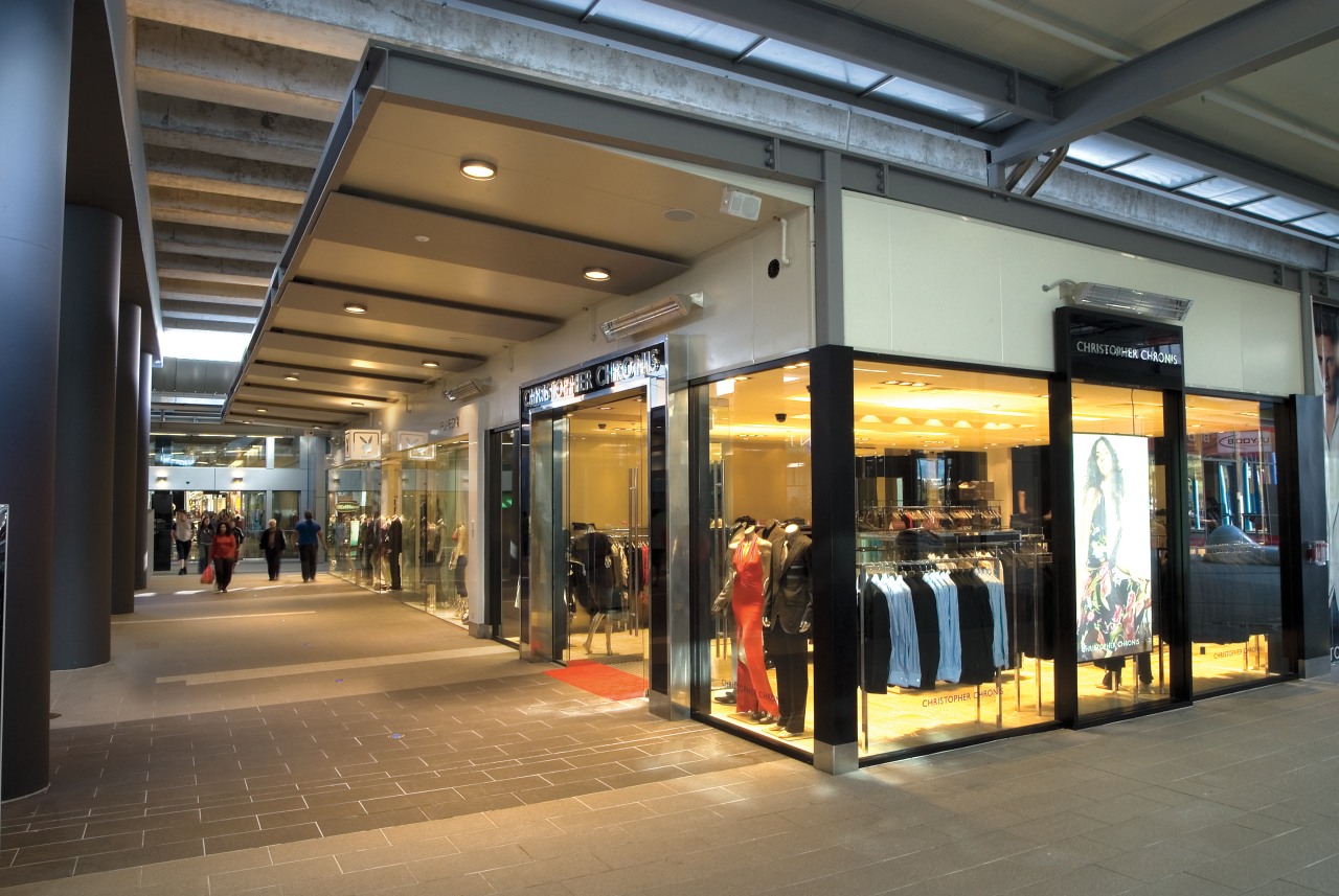 A view of Sylvia Park. outlet store, retail, shopping mall, transport, black, gray