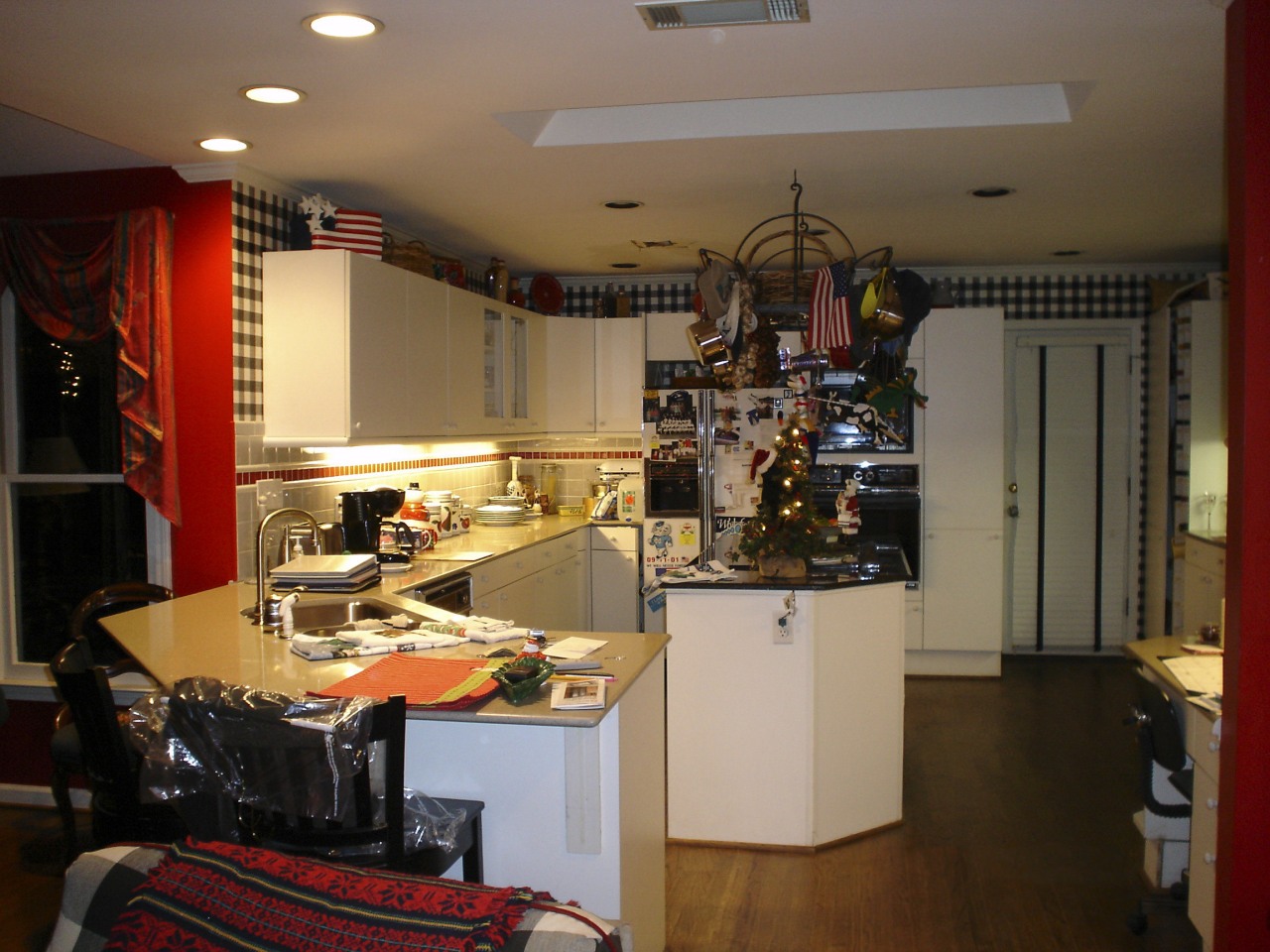 A view of the kitchen area before it countertop, interior design, kitchen, room, brown