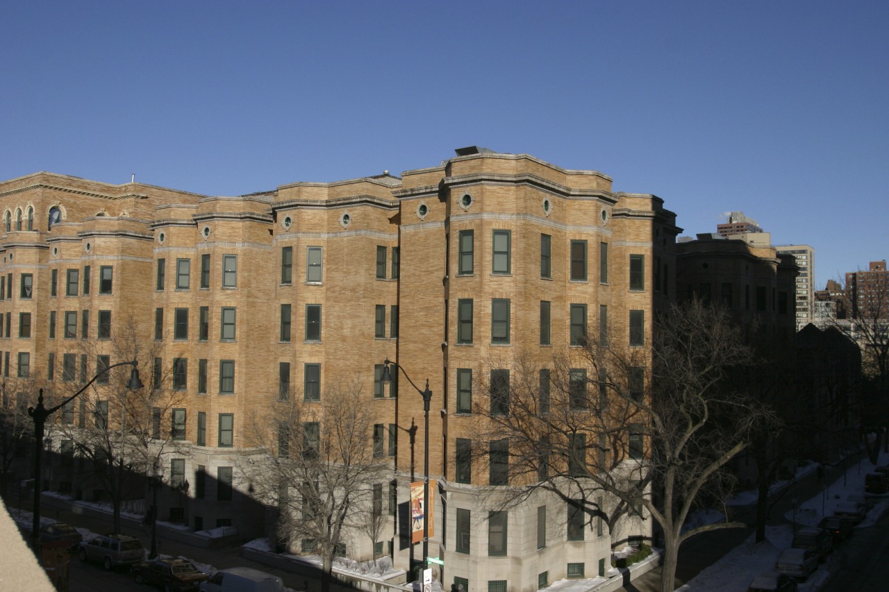 Exterior view of this apartment block apartment, architecture, building, city, daytime, facade, house, landmark, metropolis, neighbourhood, residential area, roof, sky, urban area, window, winter, black