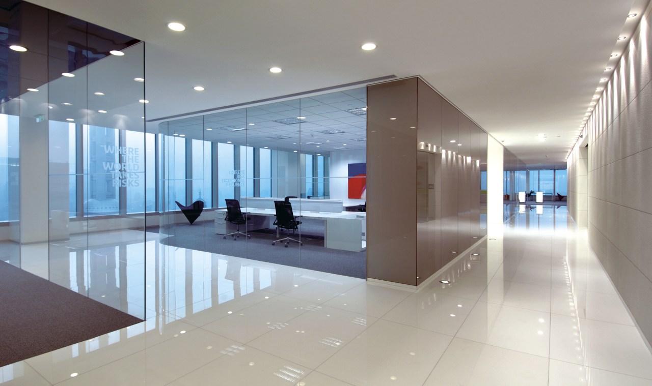 Interior view of Lloyd's Reinsurance Co. featuring stone apartment, architecture, ceiling, condominium, daylighting, interior design, leisure centre, lobby, real estate, gray