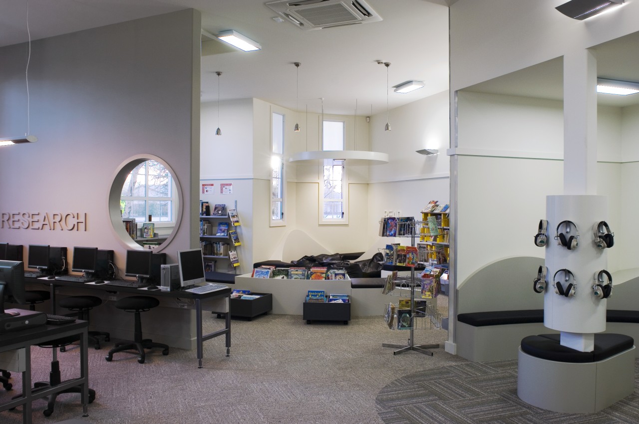 Winner of the Gunnersens Comercial Interiors catergory at furniture, institution, interior design, gray