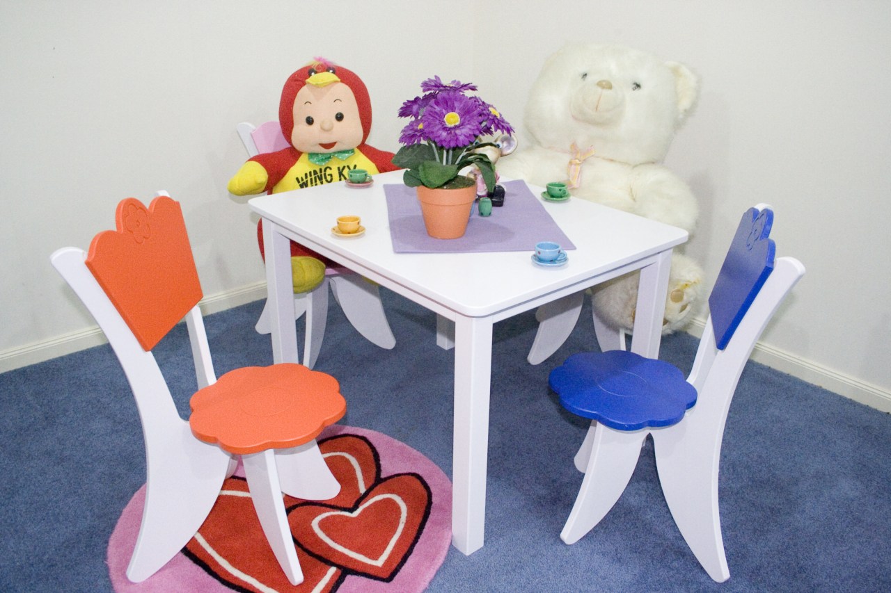 A view of this custom childrens bedroom furniture chair, furniture, play, room, table, toy, white