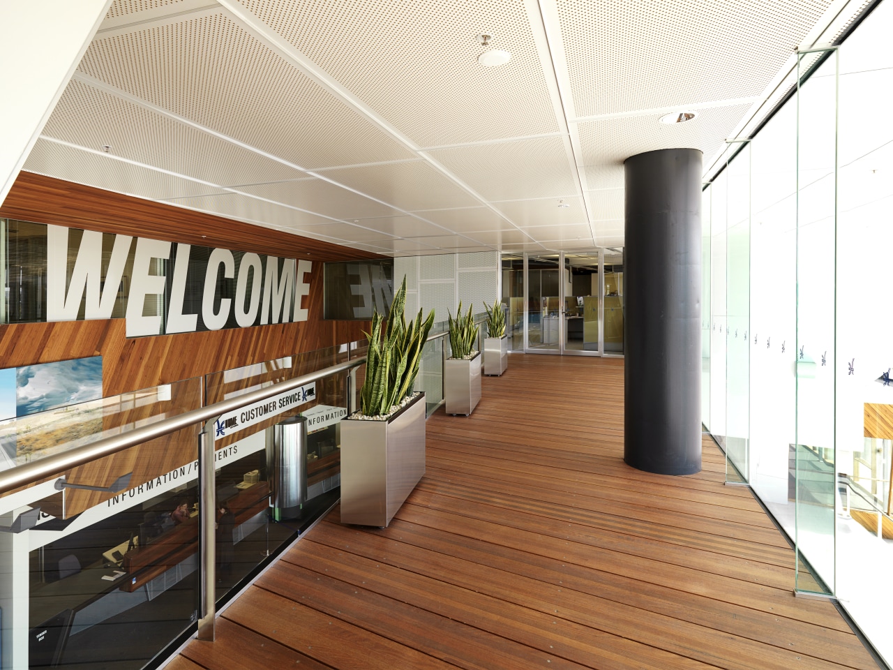 Hyder Consulting project-managed the design and construction of ceiling, interior design, real estate, white