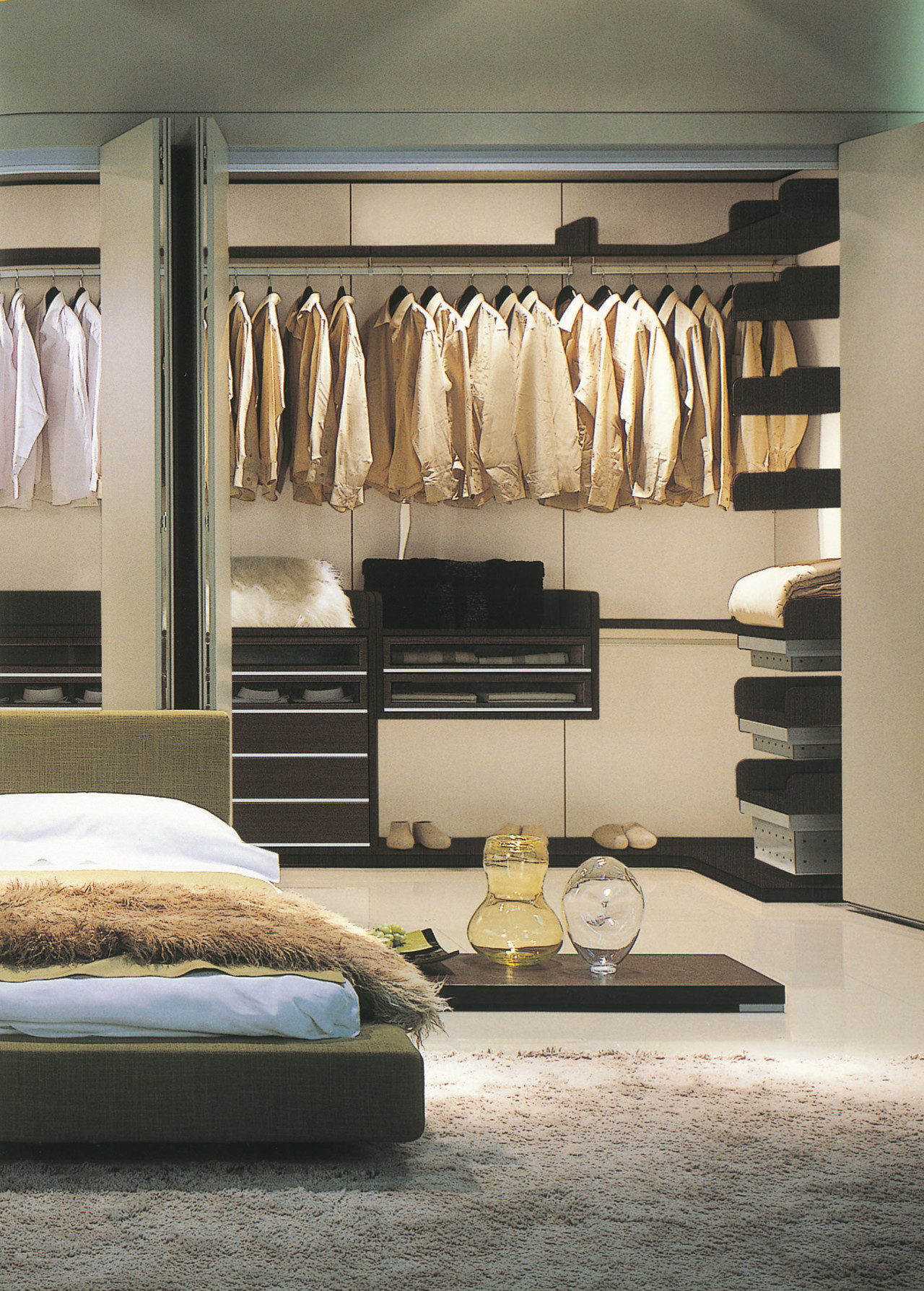 A view of a storage space designed by closet, furniture, interior design, wardrobe, gray