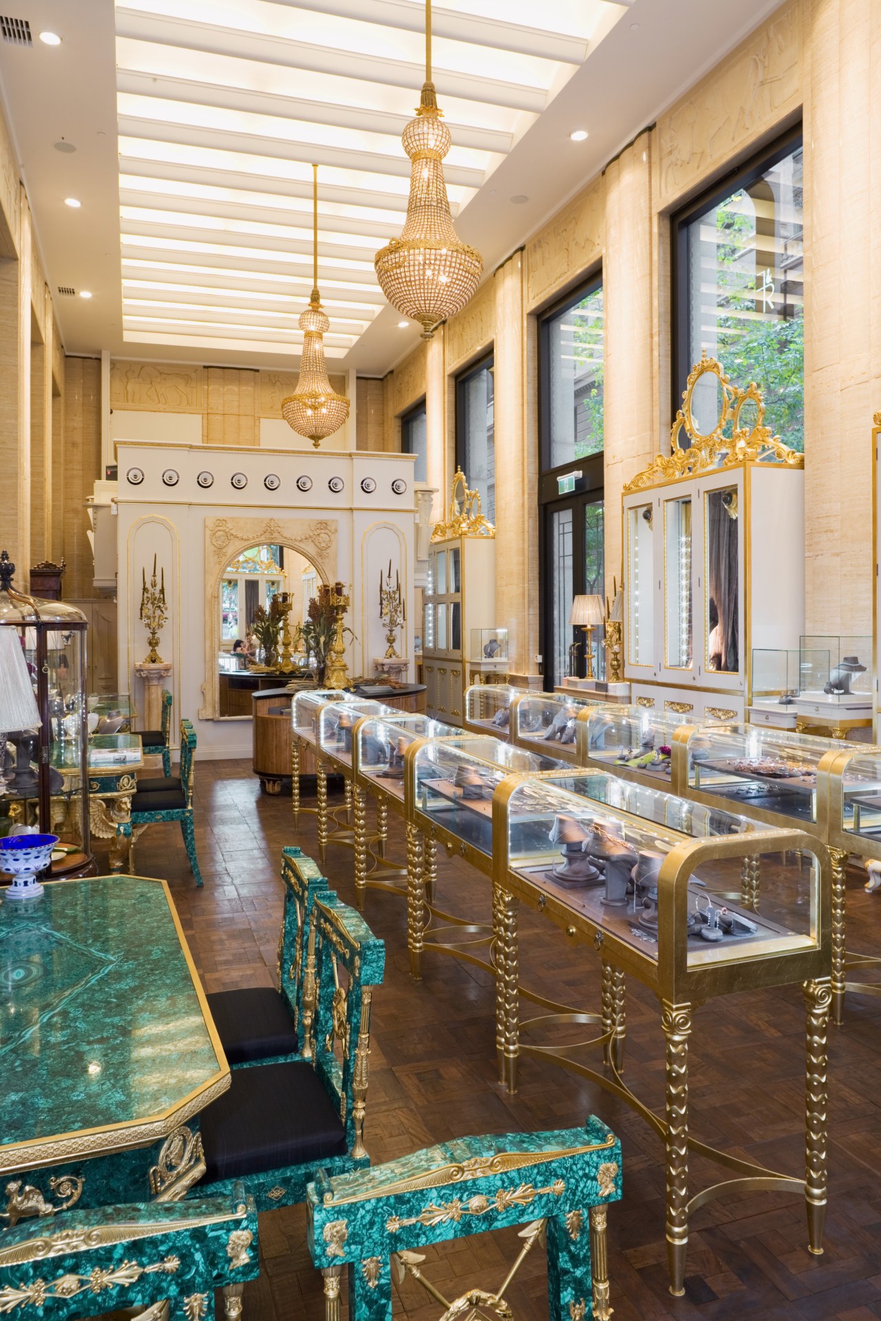 Interior view of Fairfax and Roberts featuring lighting, interior design, lobby, restaurant, table, brown