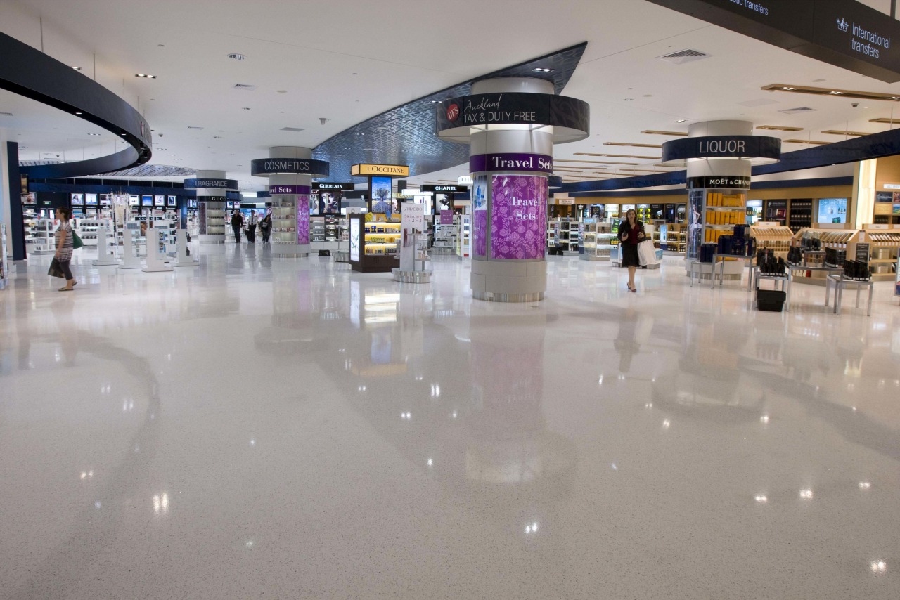 Architectural Terrazzite has been used in the new airport terminal, building, leisure centre, retail, shopping mall, gray