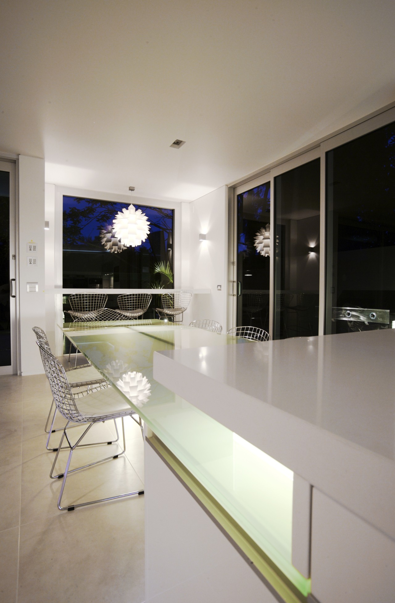 This new kitchen was designed to complement a architecture, floor, house, interior design, property, real estate, table, window, gray