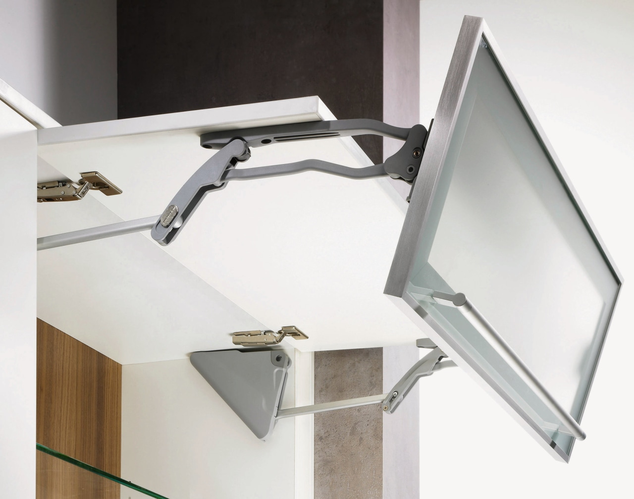 Hettich fittings combine contemporary technological advances with an furniture, lighting, product design, white