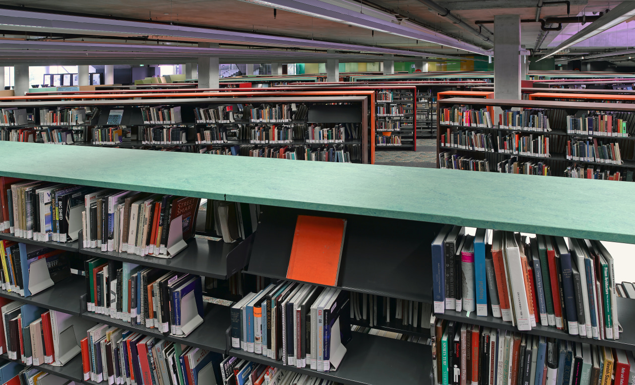 This library at the University of Sydney features institution, library, library science, public library, black