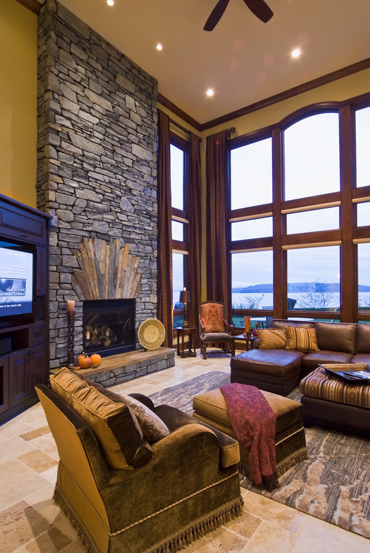 Images of the interior of this home with ceiling, estate, home, interior design, living room, real estate, room, window, brown