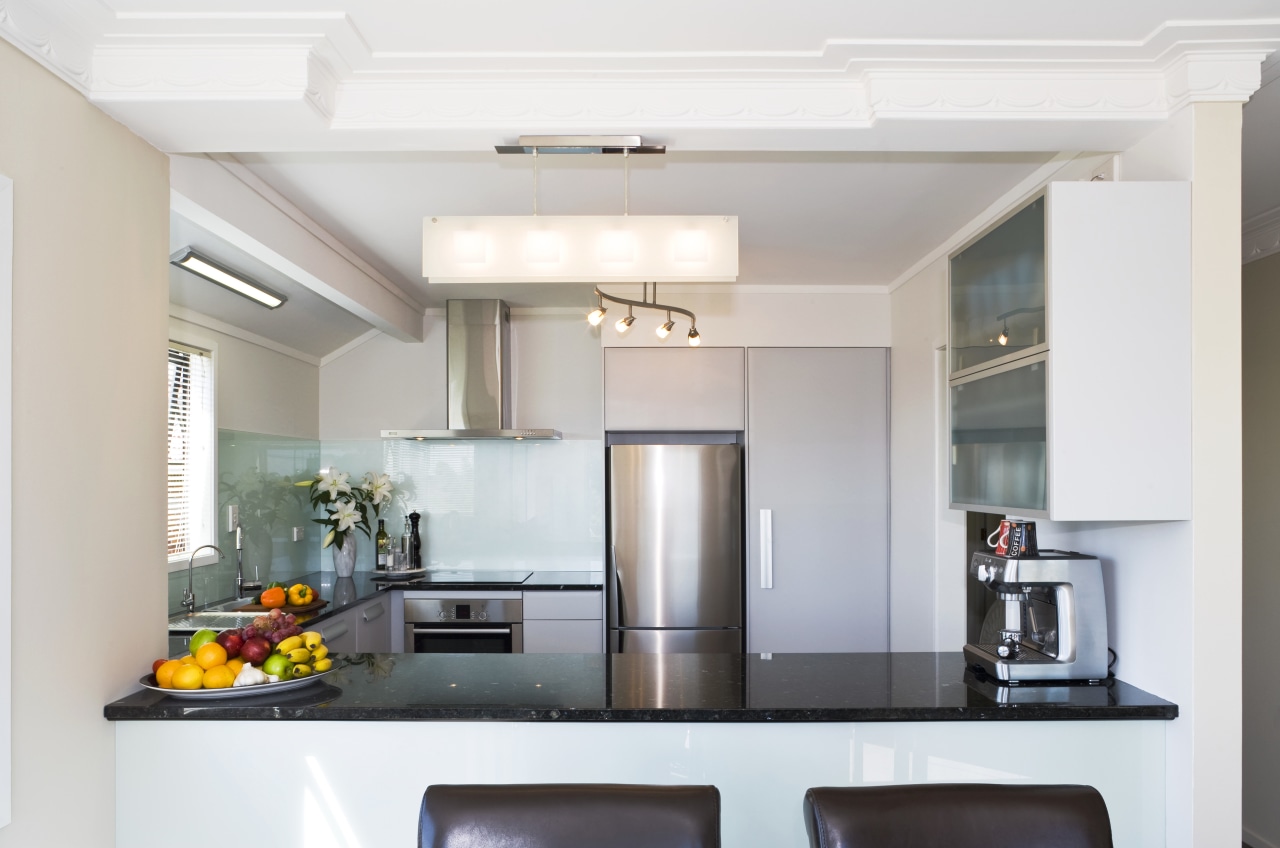 View of a kitchen designed by Denele Design ceiling, countertop, cuisine classique, home appliance, interior design, kitchen, real estate, white